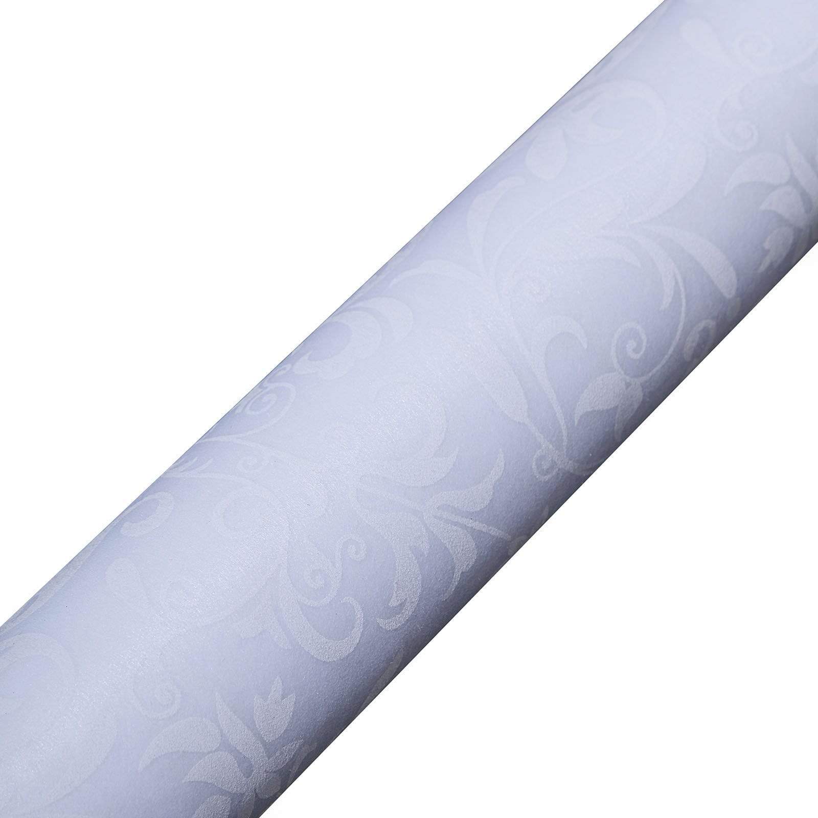 50 feet x 36 in White Lace Floral Aisle Runner