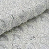 54 inch x 4 yards White Sequins and Lace on Tulle Fabric Bolt