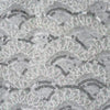 54 inch x 4 yards White Sequins and Lace on Tulle Fabric Bolt