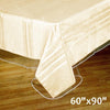 60x90" Clear Plastic Vinyl Tablecloth Protector Table Cover