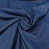 72 inch Dark Blue Faux Denim Polyester Table Overlay