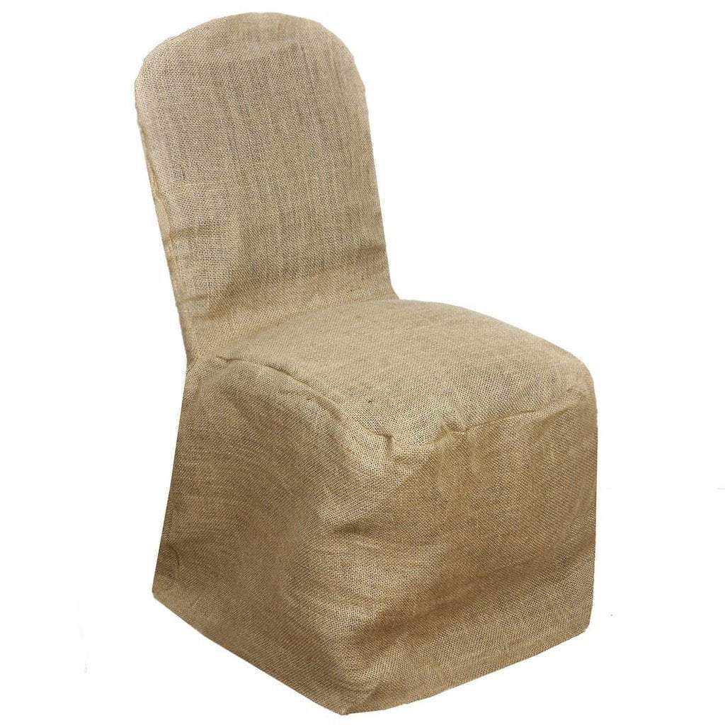 Natural Brown Burlap Chair Sashes