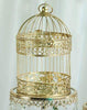 Set of 2 Gold 13" and 9" tall Bird Cages Wedding Party Centerpieces