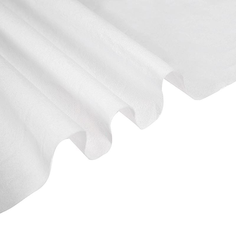 White 50x108 in Disposable Airlaid Paper Rectangle Tablecloth