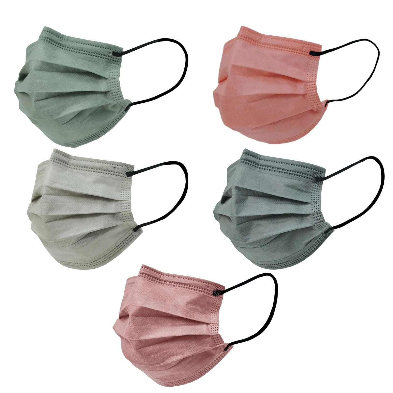 50 pcs 3 Layer Breathable Disposable Face Masks Protective Covers
