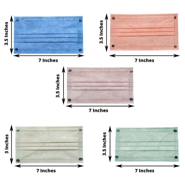 50 pcs 3 Layer Breathable Disposable Face Masks Protective Covers
