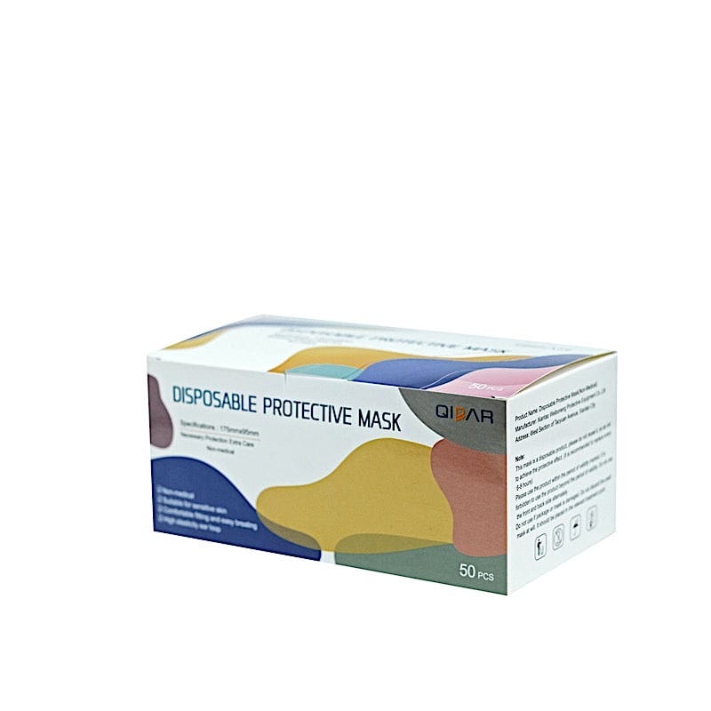 50 pcs 3 Layer Breathable Disposable Face Masks Protective Covers