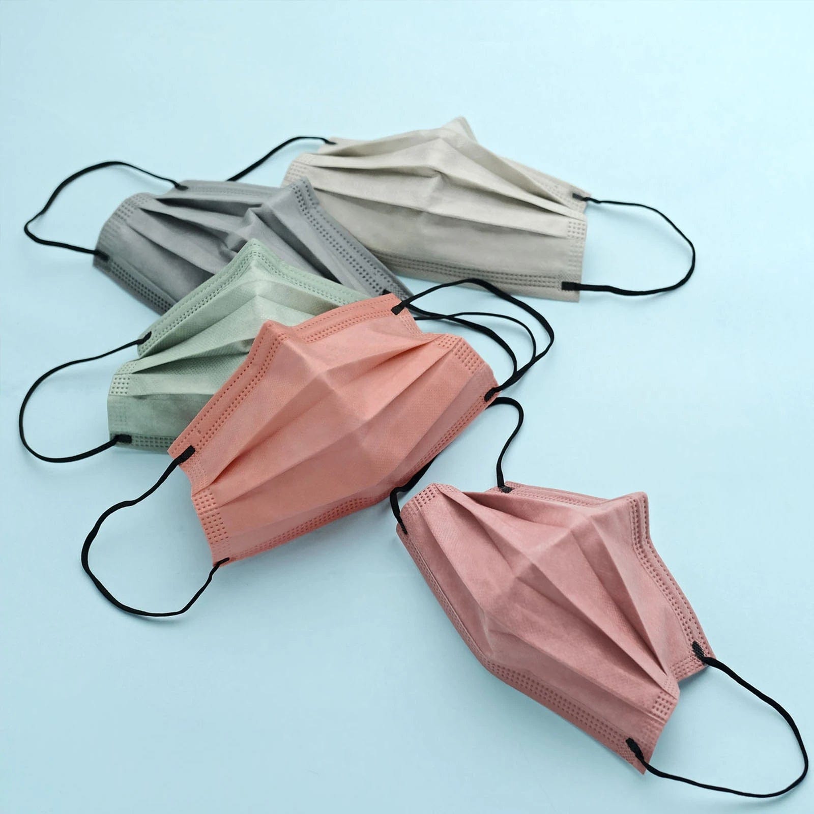 50 pcs 3 Layer Breathable Disposable Face Masks Protective Covers