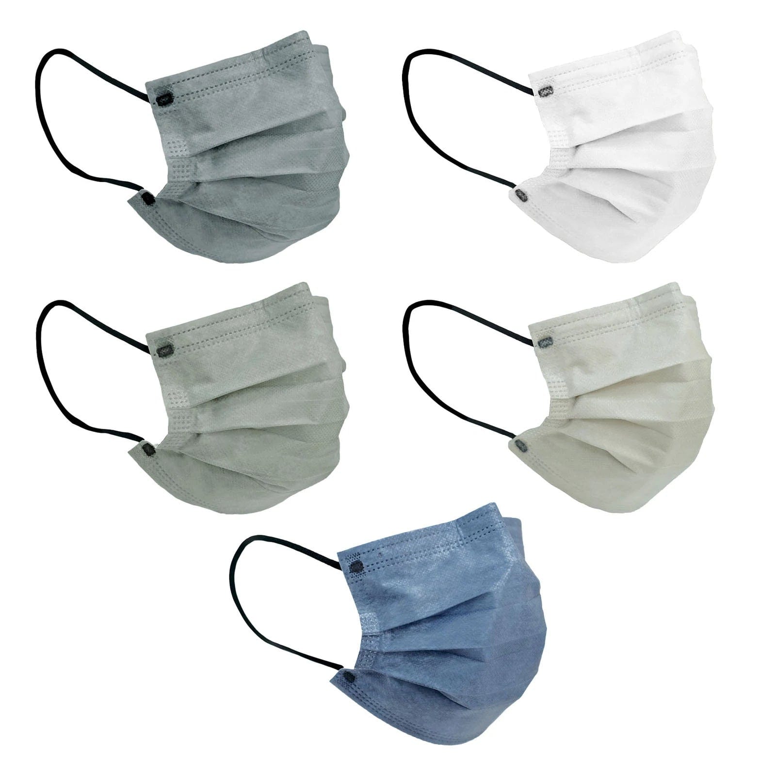 50 pcs 3 Layer Breathable Disposable Face Masks Protective Covers