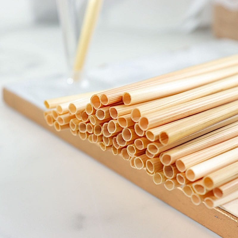 100 Natural 6 in Wheat Sustainable Drinking Straws
