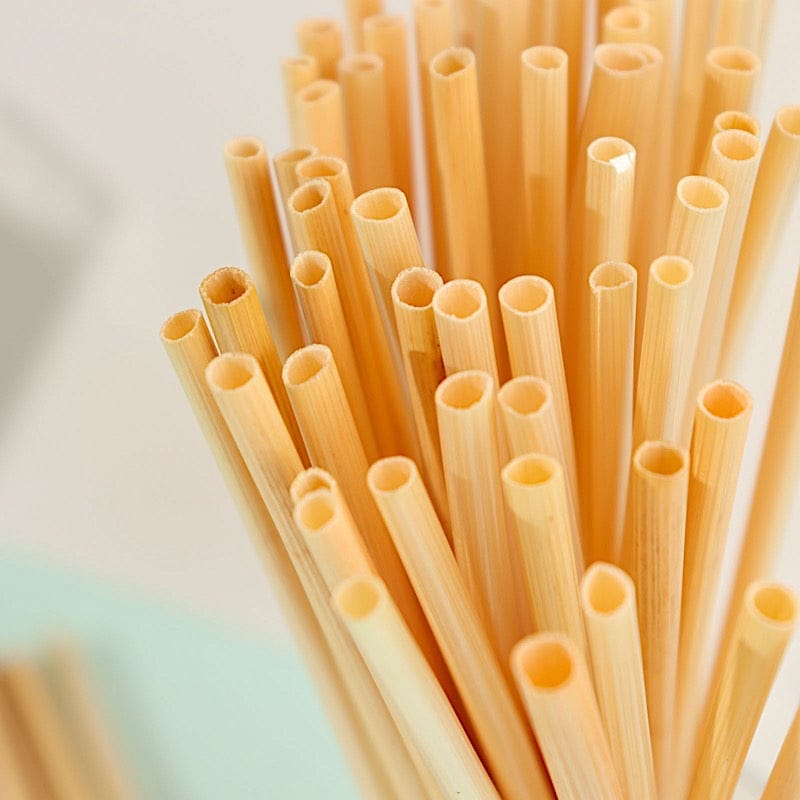 100 Natural 6 in Wheat Sustainable Drinking Straws