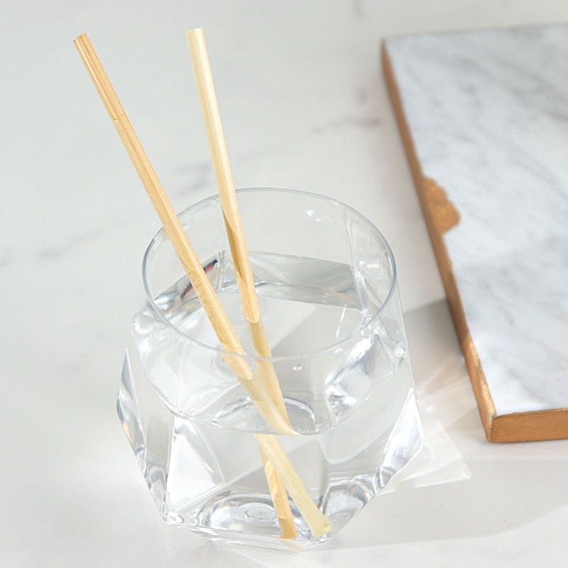 100 Natural 6 in Wheat Sustainable Drinking Straws