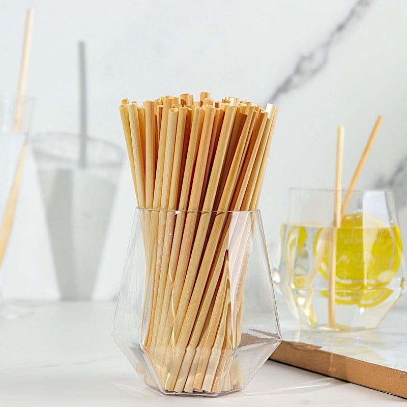 100 Natural 6 in Wheat Sustainable Drinking Straws – Balsa Circle, LLC