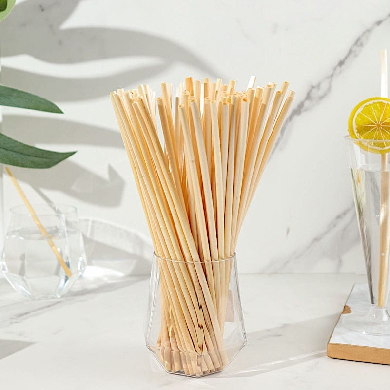 100 Natural 9 in Wheat Sustainable Drinking Straws