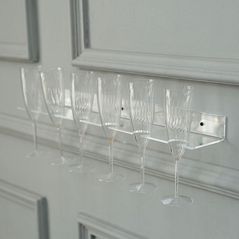 Wall Mounted Plastic Wine Holder Clear Wall Mounted Acrylic Wine