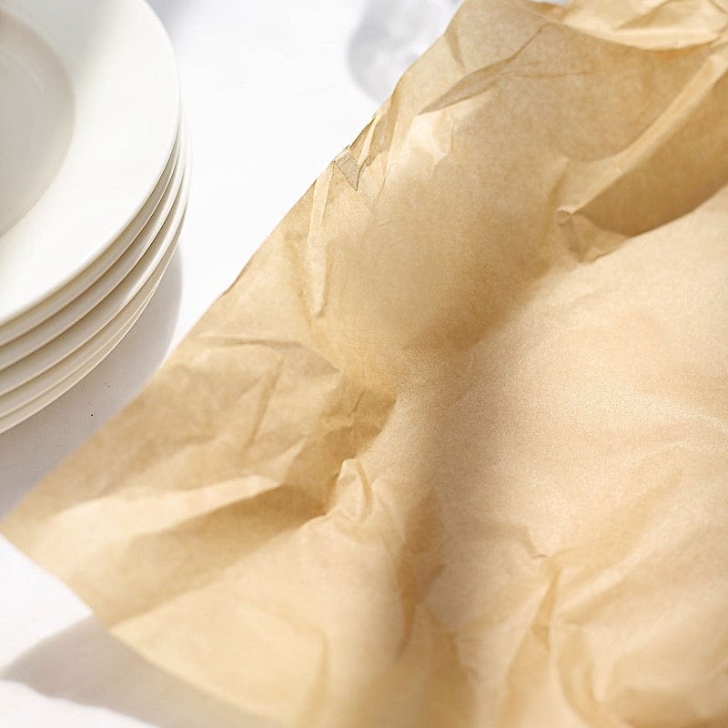 50 Natural 12 in Square Pre-cut Wax Paper Wrappers Food Basket Liners