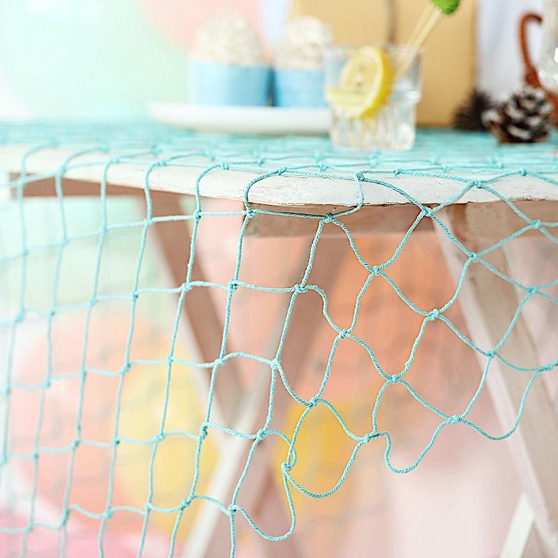 decorative fish netting Balsacircle 5x5 feet Natural Cotton Decorations Fishnet Wall Table Party Decorations