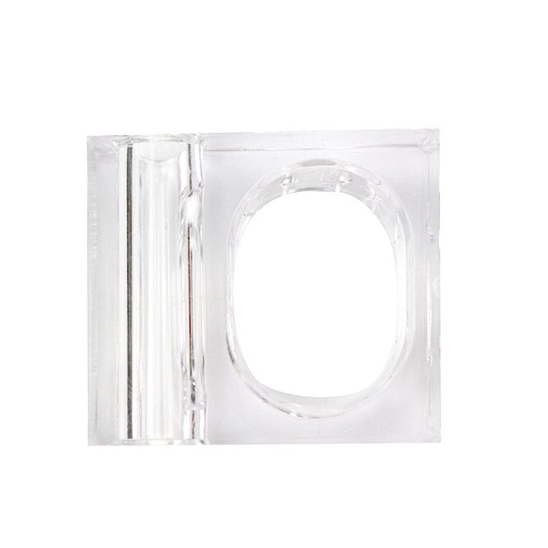 4 Clear Square Acrylic Dinner Napkin Rings with Mini Flower Holders