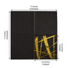 20 pcs 13x13 in Metallic Gold and Black Abstract Paper Napkins