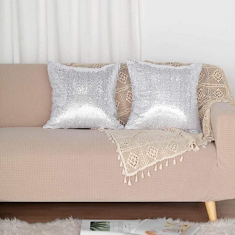 Sparkle Series Sequins Decorative Throw Pillow, Las Vegas, 18 x 18, 2 Pack