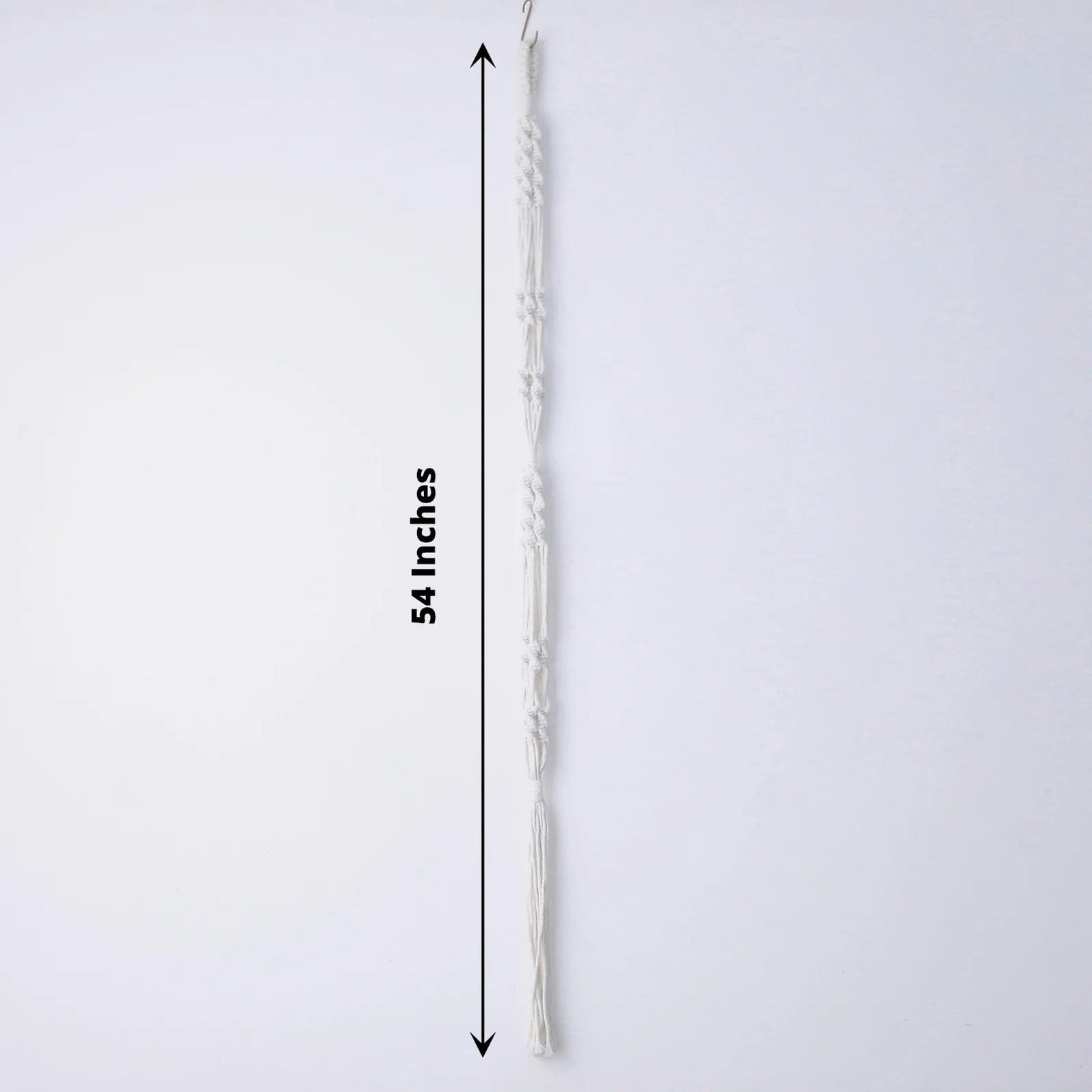 2 Ivory Cotton Ropes Macrame Plant Hanger Decorative Pot Holders ...