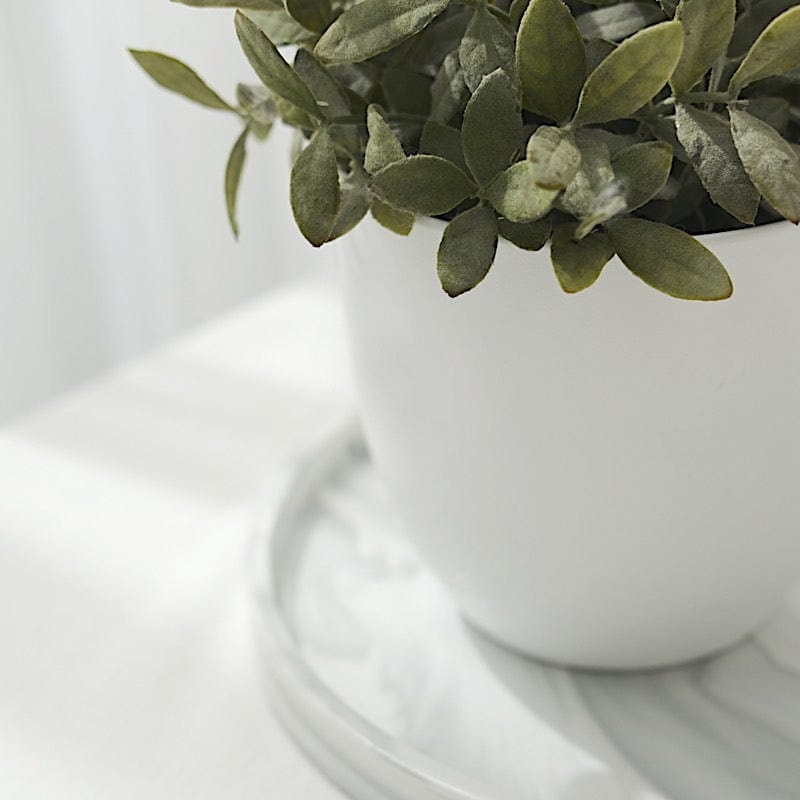 small plastic succulent pots Balsa Circle 2 White 5.5" Plastic Succulent Planters Indoor Flower Plant Pots Party Events Decorations Supplies