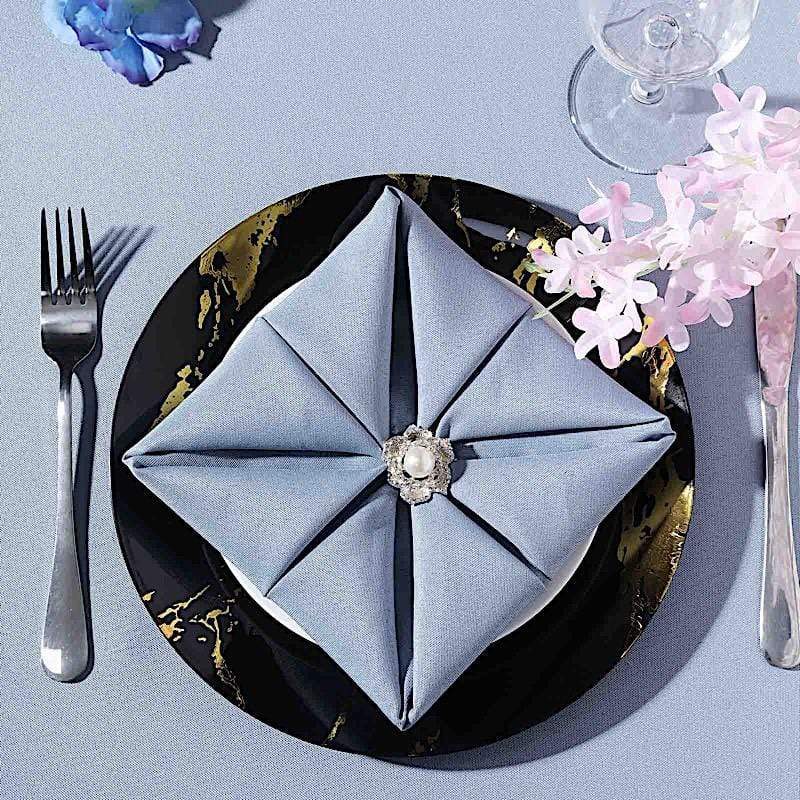 10 pcs 10 in wide Disposable Marble Plastic Salad Plates