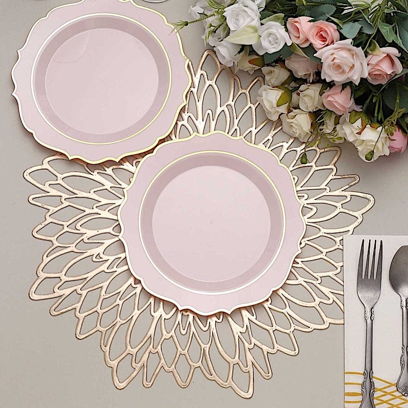 10 pcs 8 in Disposable White Plastic Dessert Plates