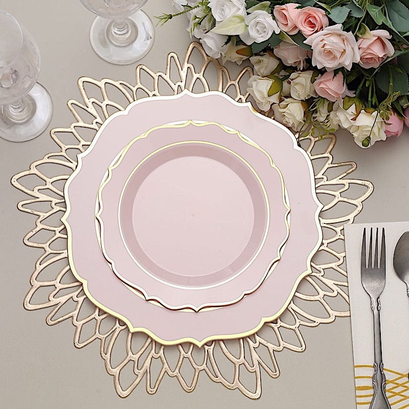 10 pcs 8 in Disposable White Plastic Dessert Plates