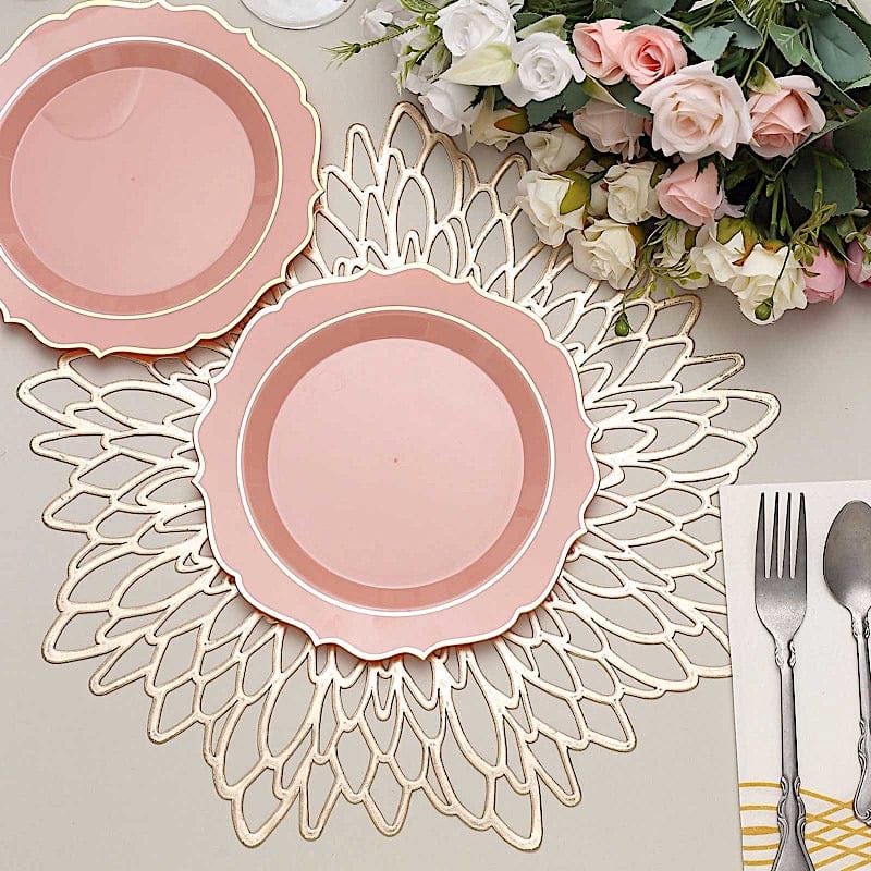 10 pcs 8 in Disposable White Plastic Dessert Plates