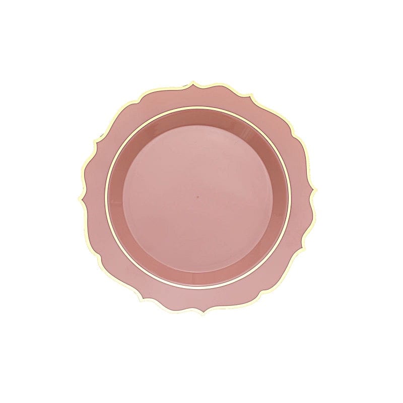 10 pcs 8 in Disposable White Plastic Dessert Plates