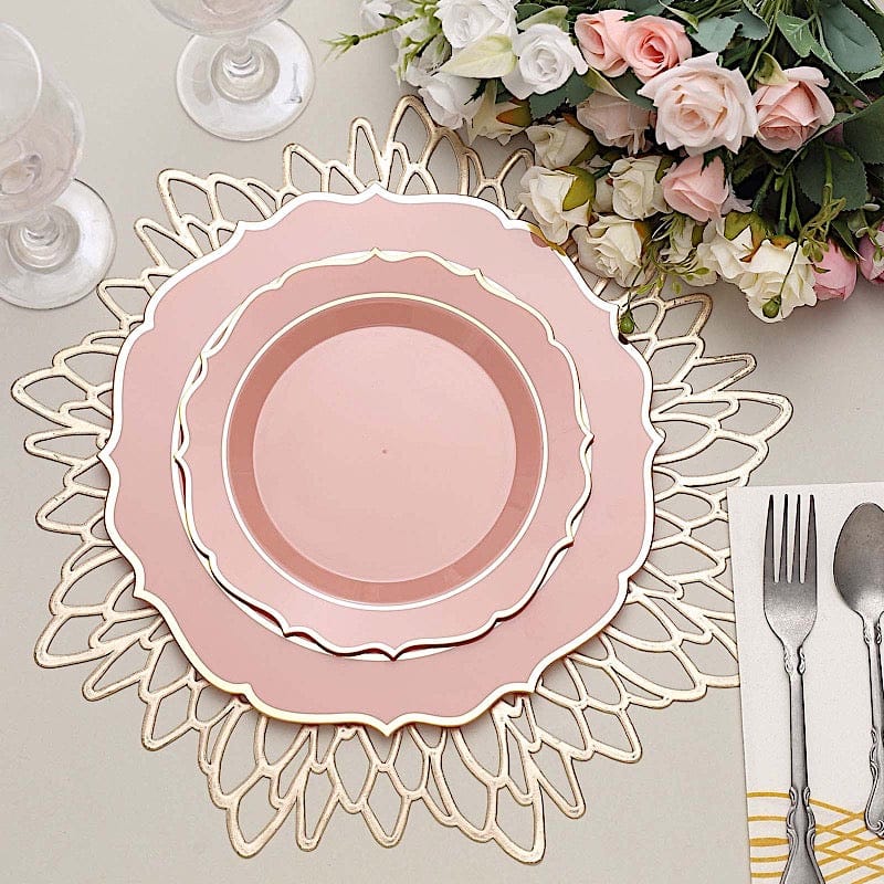 10 pcs 8 in Disposable White Plastic Dessert Plates