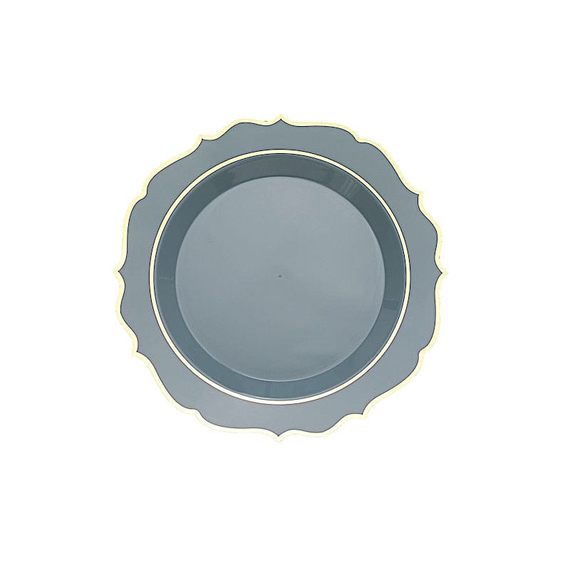 10 pcs 8 in Disposable White Plastic Dessert Plates