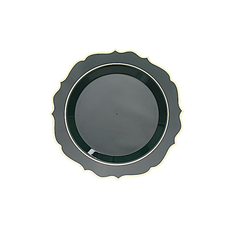 10 pcs 8 in Disposable White Plastic Dessert Plates