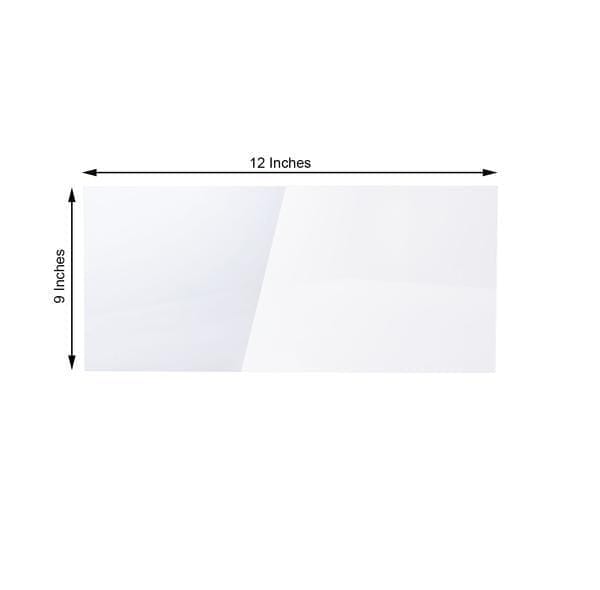 2 Clear Rectangle Plexiglass Sheets DIY Acrylic Sign Boards