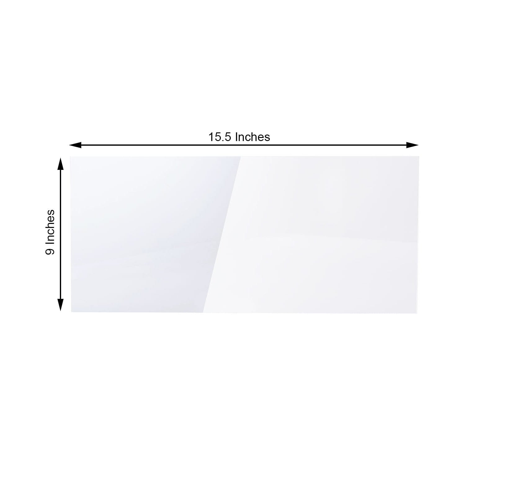 2 Clear Rectangle Plexiglass Sheets DIY Acrylic Sign Boards