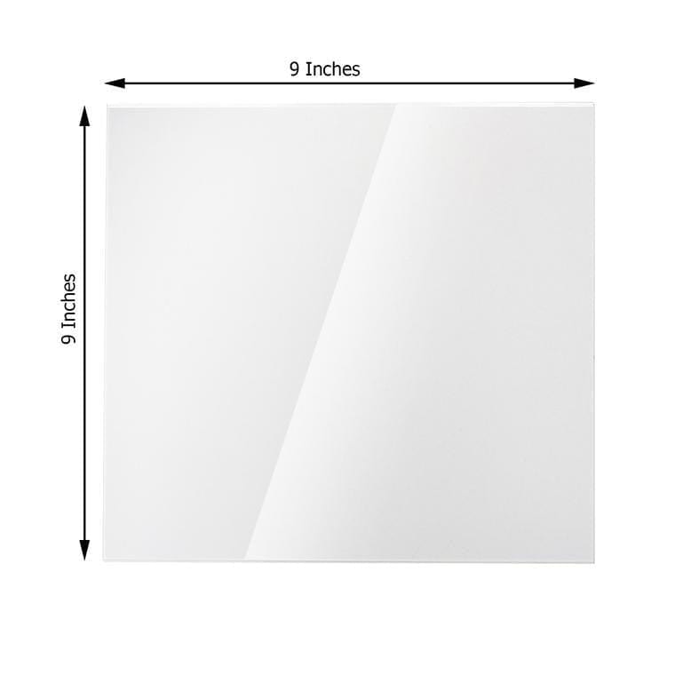 2 Clear Square Plexiglass Sheets DIY Acrylic Sign Boards