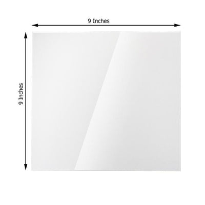 2 Clear Square Plexiglass Sheets DIY Acrylic Sign Boards – Balsa Circle ...