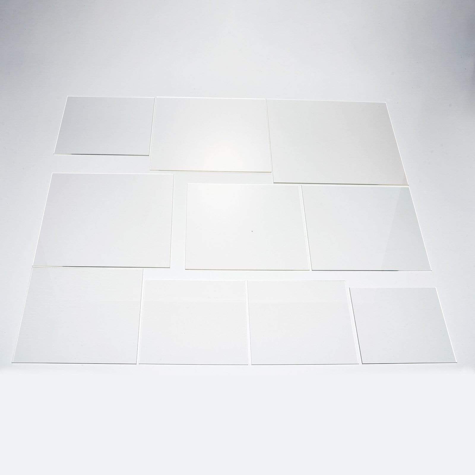 2 Clear Square Plexiglass Sheets DIY Acrylic Sign Boards