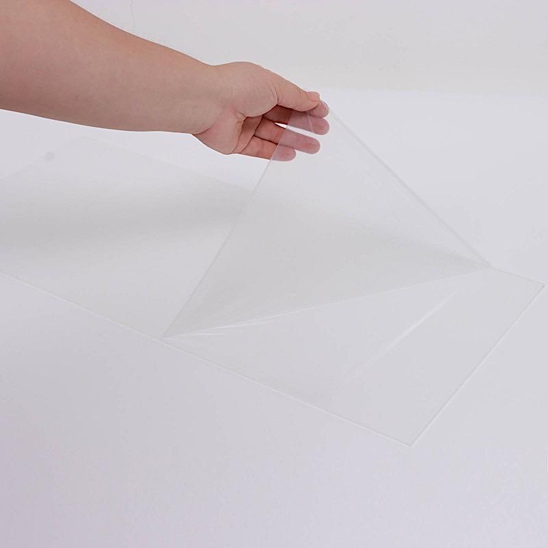 2 White 24x10 in Rectangle Plexiglass Sheets DIY Acrylic Sign Boards