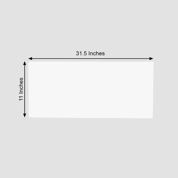 2 White 24x10 in Rectangle Plexiglass Sheets DIY Acrylic Sign Boards
