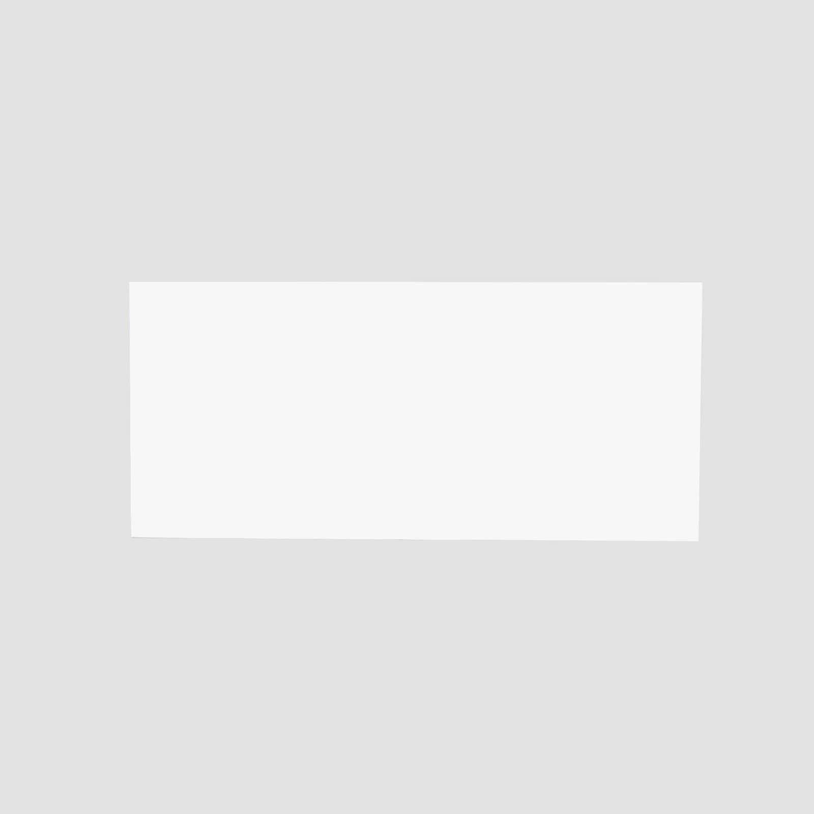 2 White 24x10 in Rectangle Plexiglass Sheets DIY Acrylic Sign Boards