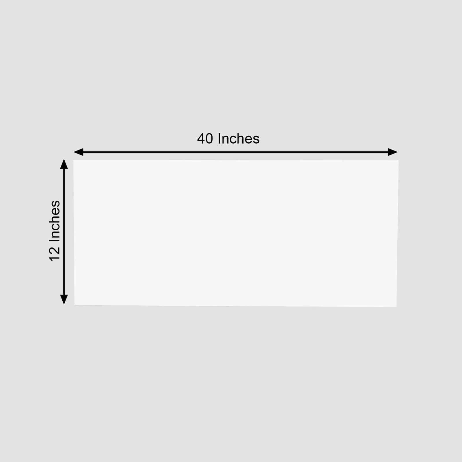 2 White 24x10 in Rectangle Plexiglass Sheets DIY Acrylic Sign Boards
