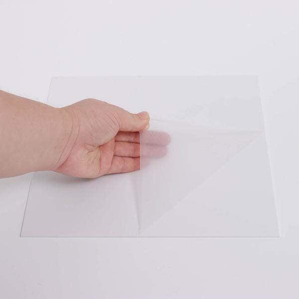 2 White Square Plexiglass Sheets DIY Acrylic Sign Boards