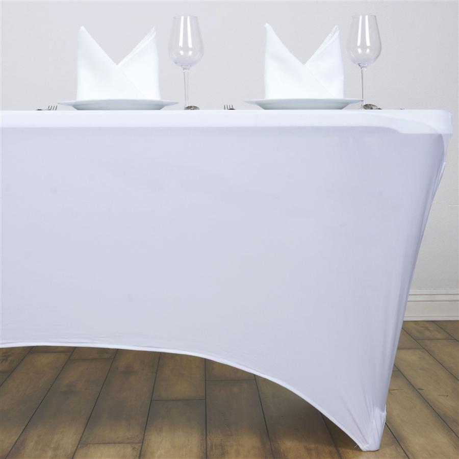 4 feet Rectangular Fitted Spandex Tablecloth