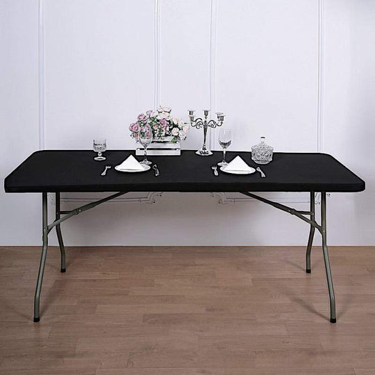 6 feet Fitted Spandex Rectangular Table Top Cover