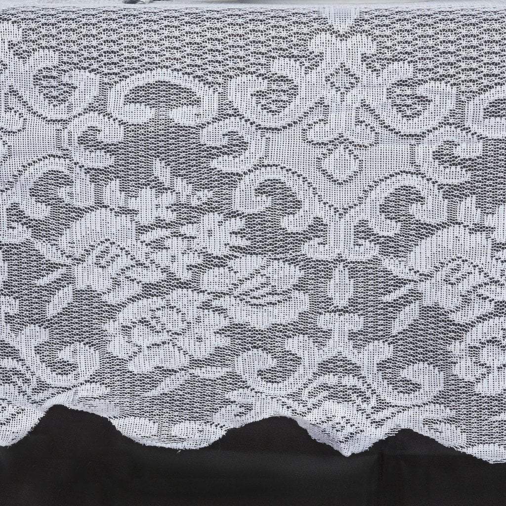 60 x 126 inch Floral Lace Rectangular Tablecloth