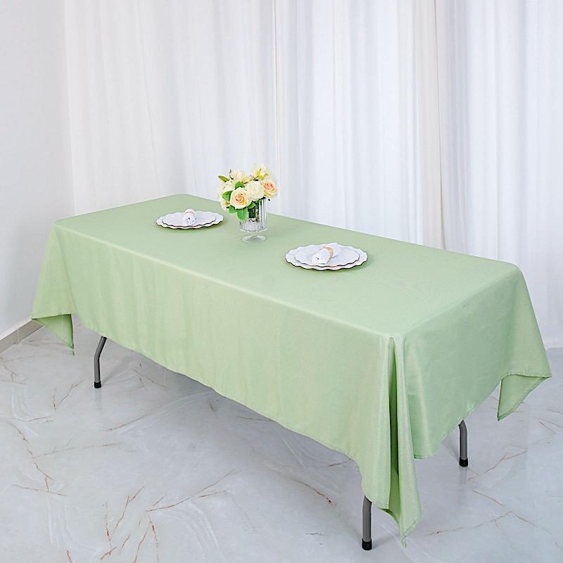 60 x 126 inch Pink Polyester Rectangular Tablecloth