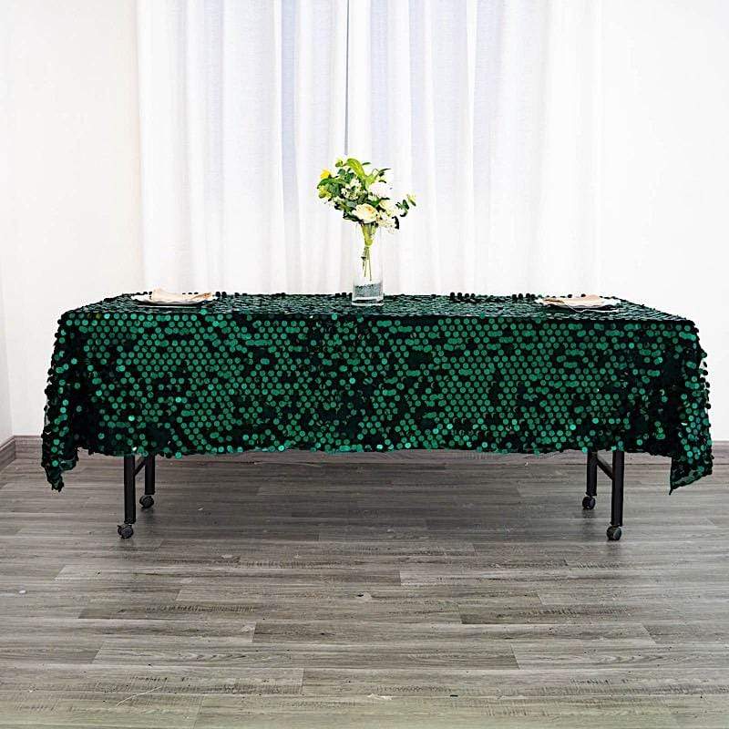 60x102 in Big Payette Sequin Rectangular Tablecloth