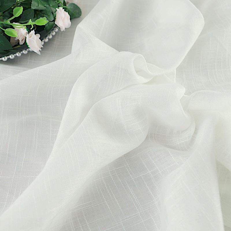 60x102 in Rectangular Premium Polyester Faux Burlap Tablecloth
